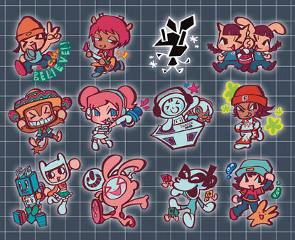 Rhythm Game Phone Charm Illustrations Rhythm Game Phone Charm Illustrations